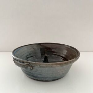 Vintage John Graves Handmade Studio Pottery Apple Baker Baking Dish Bowl Signed